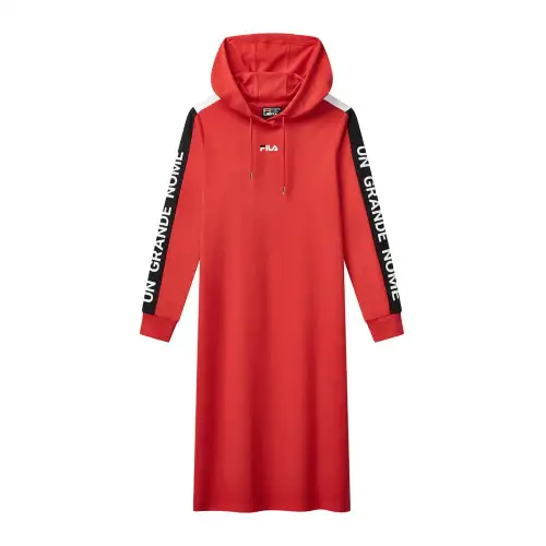 FILA ORIGINALE Long Sleeved Dress Women's Red