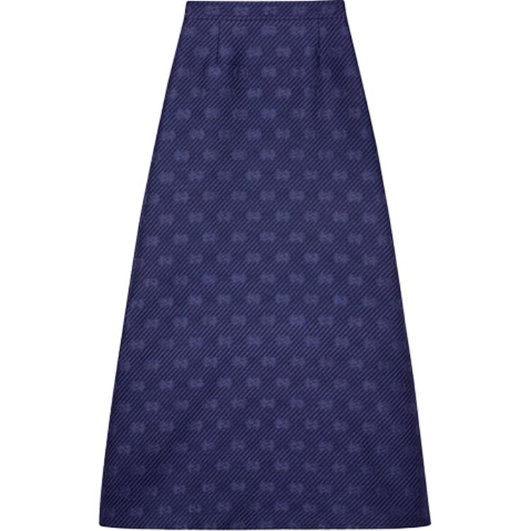 GUCCI FW21 Casual Long Skirt Women's Blue