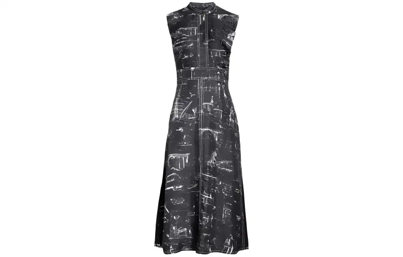 Burberry Sleeveless Dress Women's Black