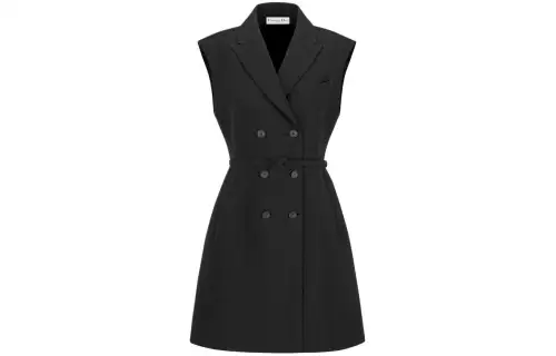 DIOR Sleeveless Dress Women's Black