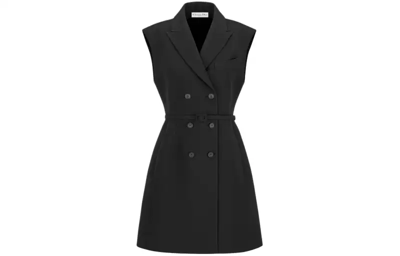 DIOR Sleeveless Dress Women's Black