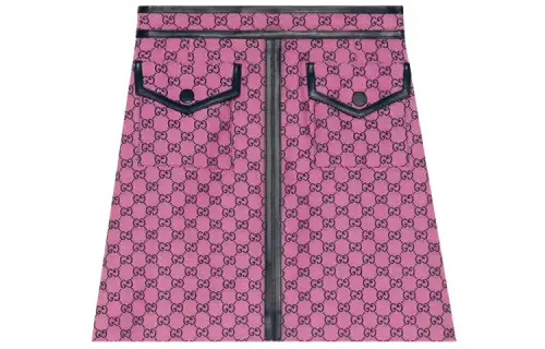 GUCCI Multicolor Casual Short Skirts Women's Pink