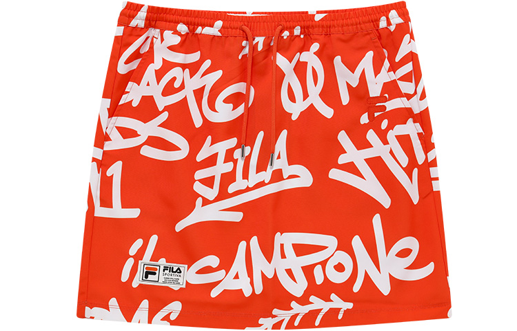 Женская юбка Fila (оранжевая)