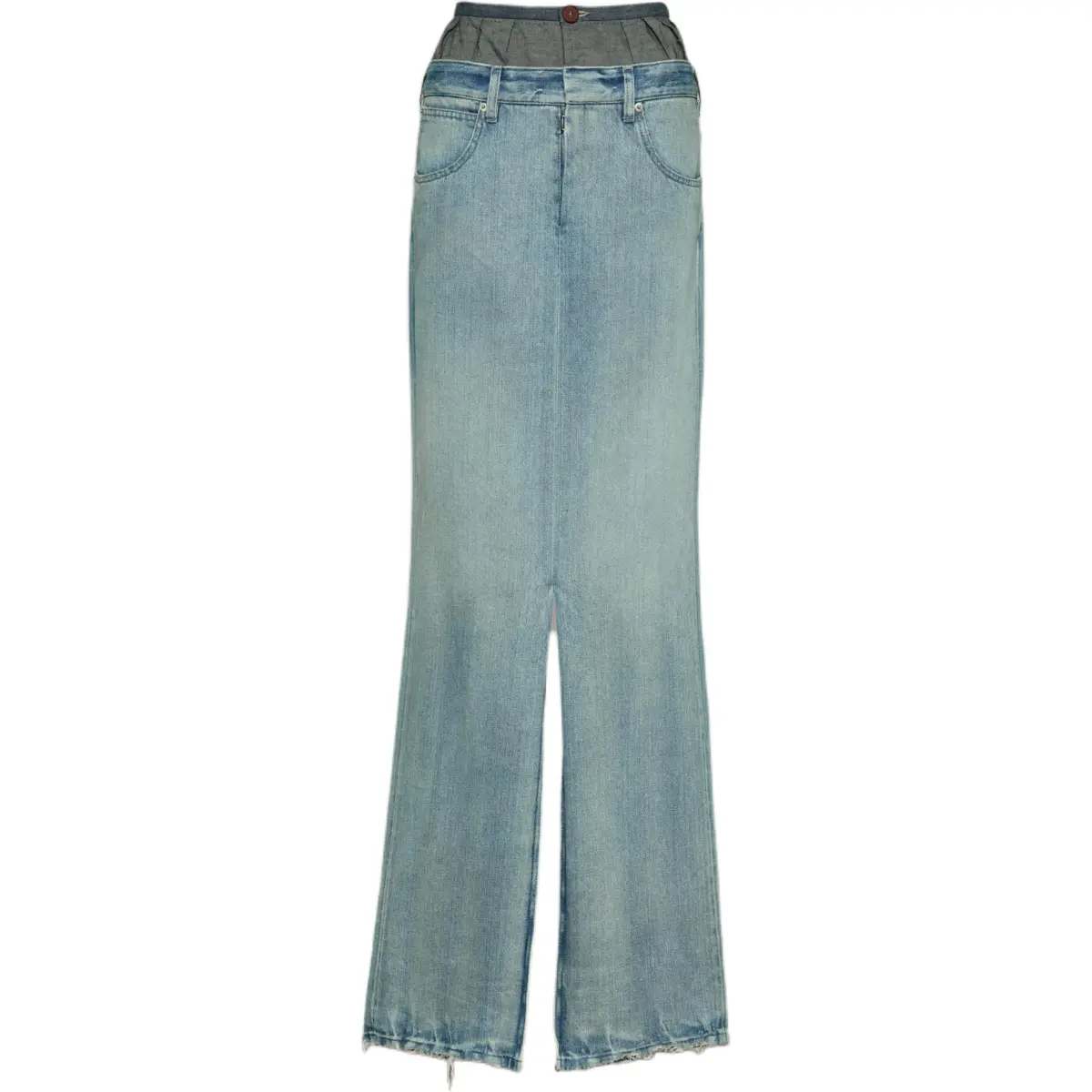 Maison Margiela Denim Long Skirt Women's Blue