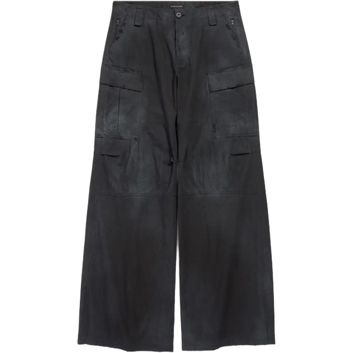Balenciaga Cargo Frayed hem Straight Trousers