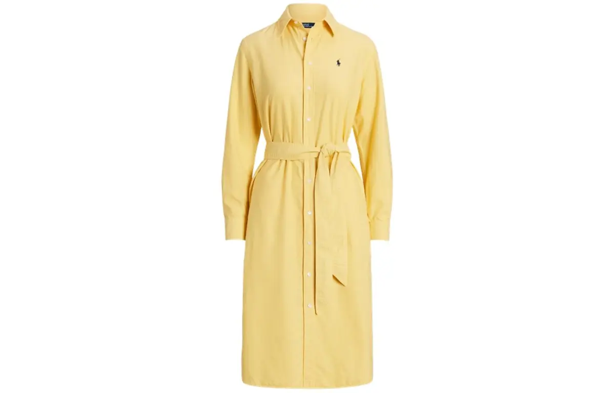 Polo Ralph Lauren belted midi shirt dress