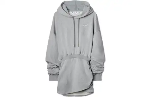 OFF-WHITE Logo-print Hoodie Dress