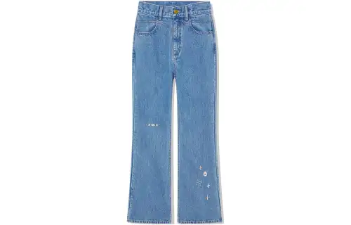 Li Ning Jeans Women's Light Denim Blue