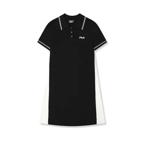 FILA Short Sleeved Dress Women's Jet Black