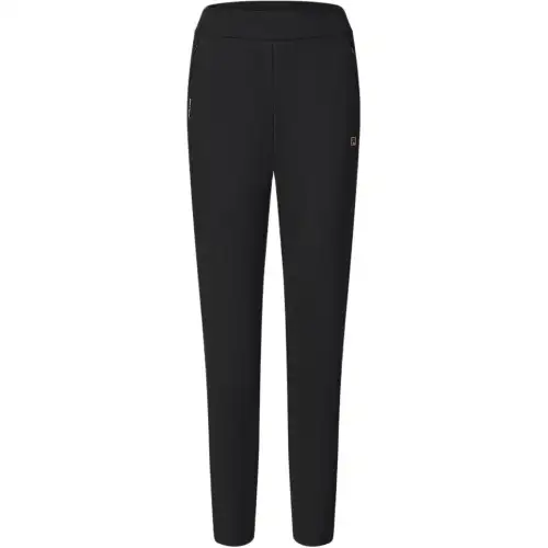 FILA Fitness Fleece Lined Straight Fit Comfortable Fitness Knitted Sweatpants Women's Black