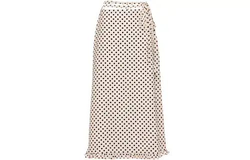 MIU MIU Casual Long Skirts Women's Ivory Moderate Long A Line Skirt