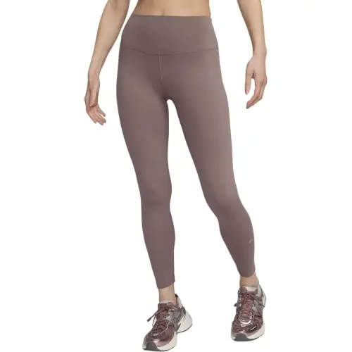 Nike One High Waisted Full Length Leggings Women's Smokey Mauve Red