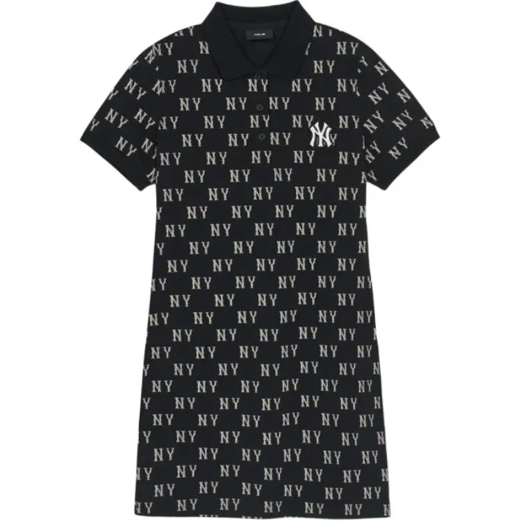 MLB New York Yankees Short Sleeved Dress Women's Black