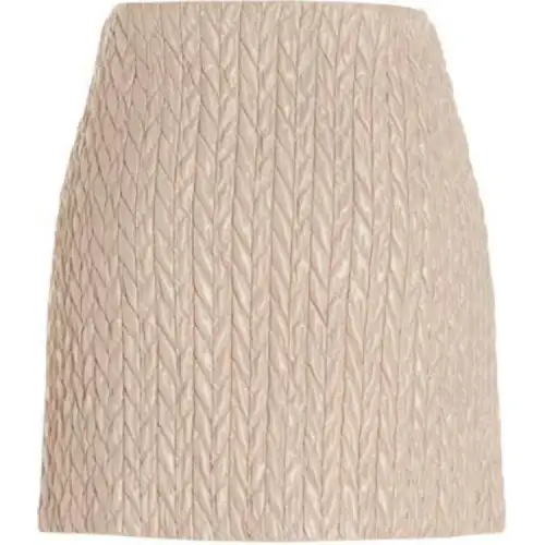 MIU MIU Casual Short Skirts Women's Beige
