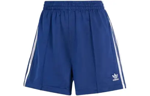 Adidas Women's 3 Stripes French Terry Shorts Dark Blue