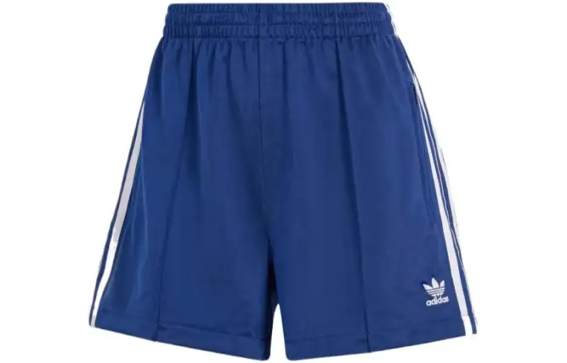 Adidas Women's 3 Stripes French Terry Shorts Dark Blue