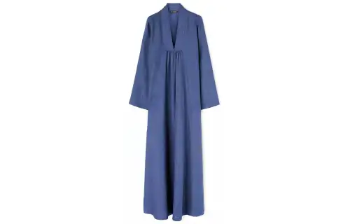 Loro Piana Kamilah Dress Long Sleeved Dress Women's Blue