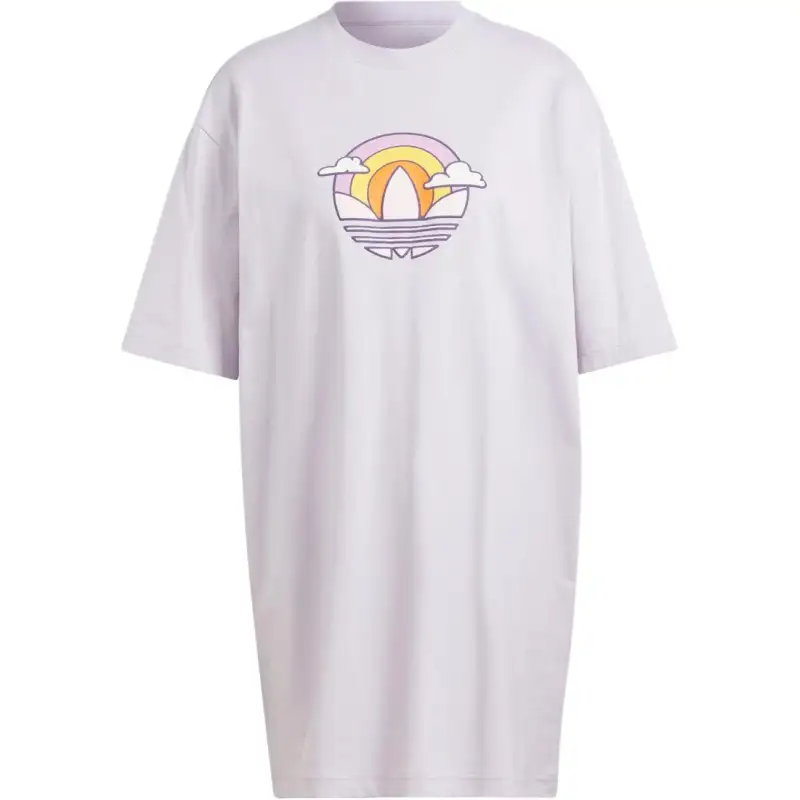 Adidas Originals Short Sleeved Dress Women's Light Pink Purple