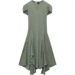 LOEWE SS25 Short Sleeved Dress Women's Green