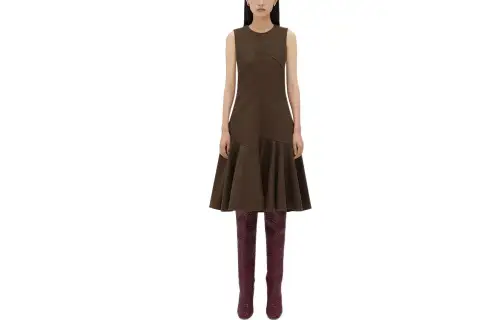 Bottega Veneta Sleeveless Dress Women's Brown