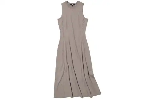 UNIQLO Sleeveless Dress Women's Dark Beige