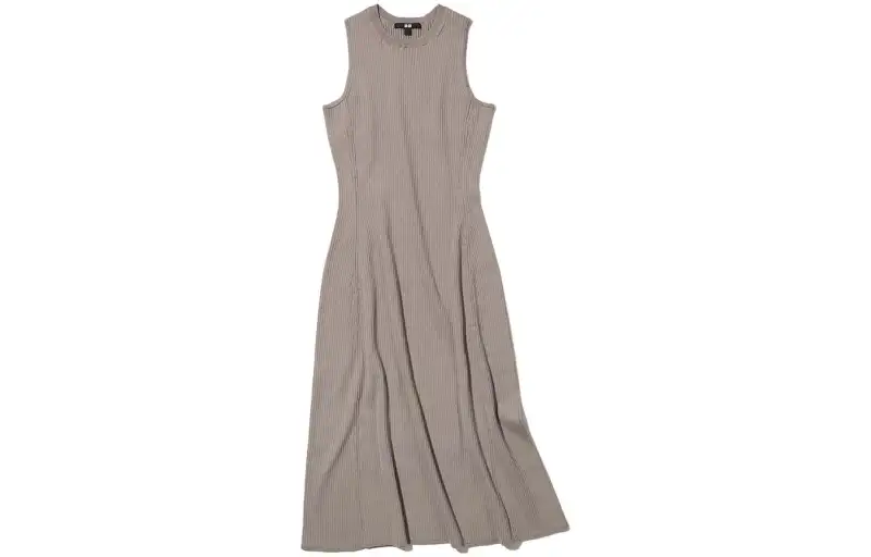 UNIQLO Sleeveless Dress Women's Dark Beige