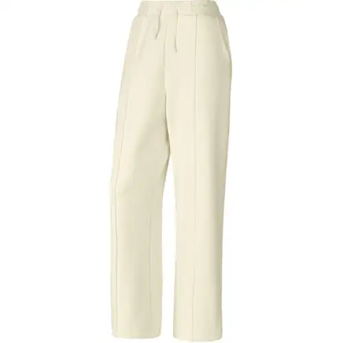 Skechers Sportlife Fleece Lined Thermal Soft And Comfortable Loose Fit Wide Leg Slimming Knitted Sweatpants Women's