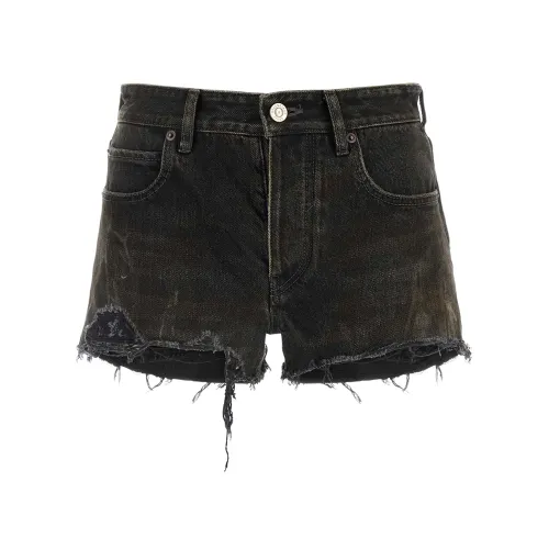 Balenciaga Denim Mini Shorts