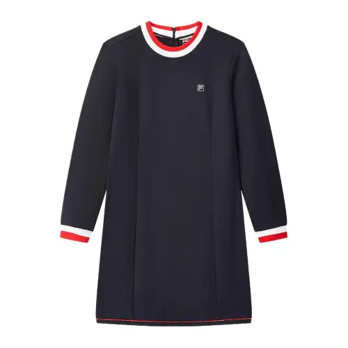 FILA Modern Long Sleeved Dress Women's Blue