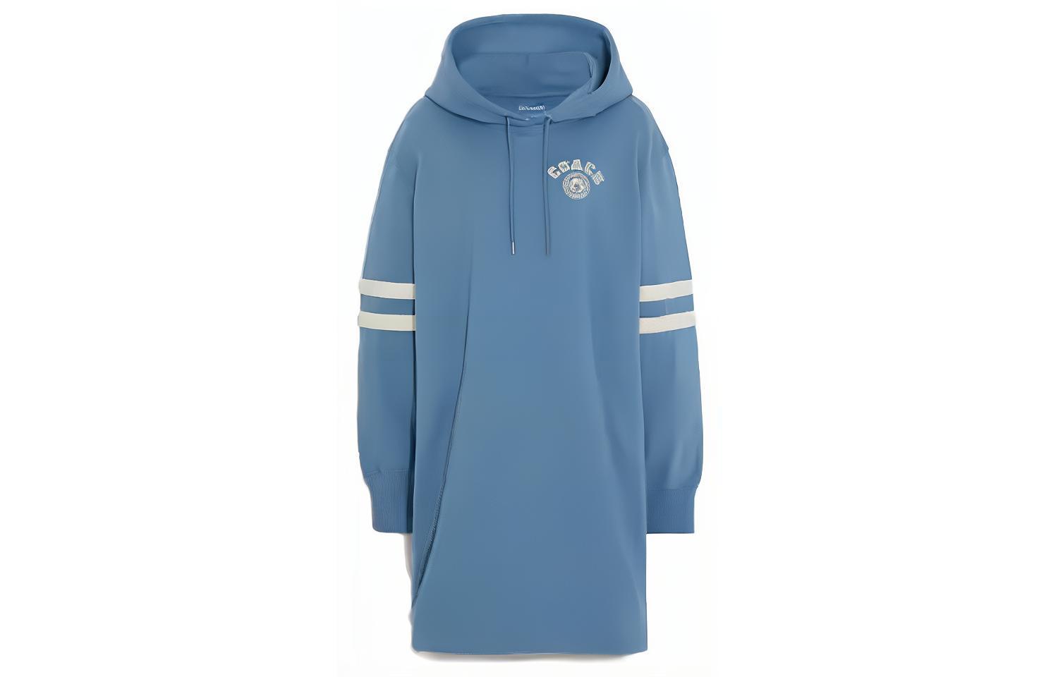 COACH Long Sleeved Dress Women's Blue