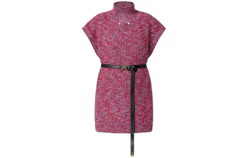 LOUIS VUITTON Sleeveless Dress Women's Red