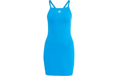 Adidas Originals 3 Stripes Mini Dress Slip Dress Women's Blue