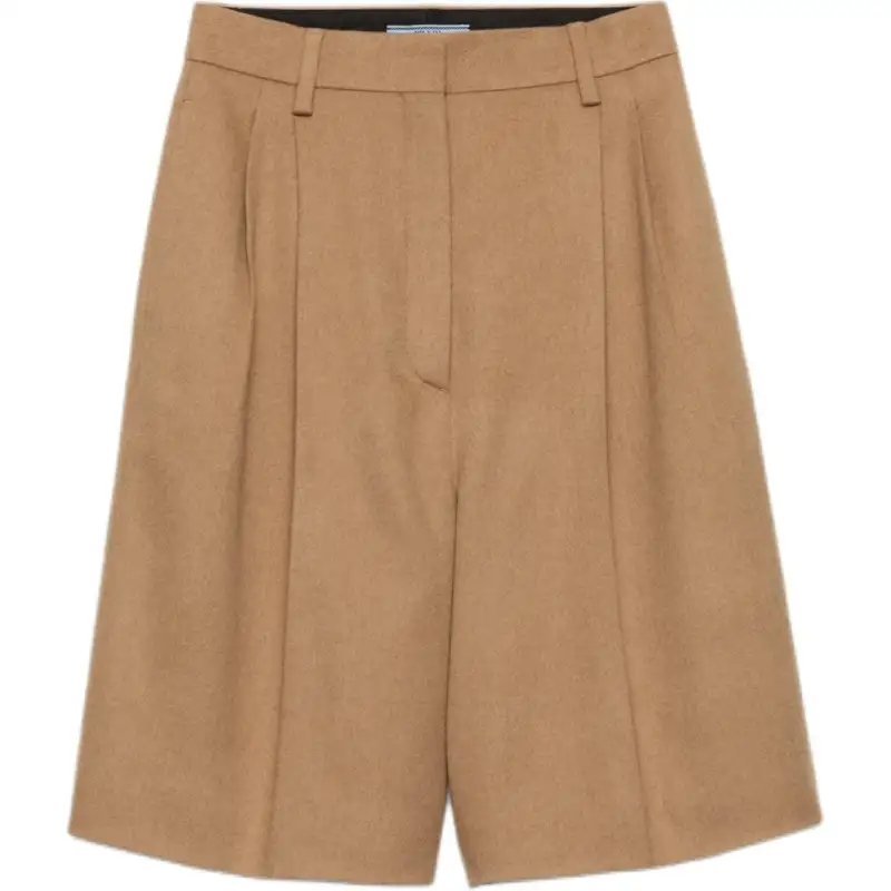 Prada pleat-detailing shorts