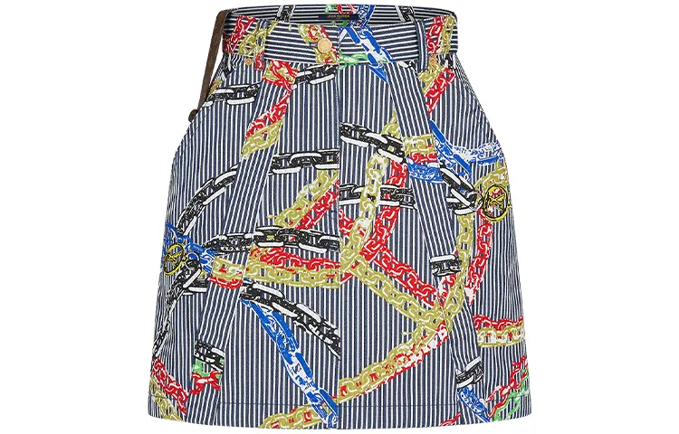 LOUIS VUITTON Casual Short Skirts Women's Black White