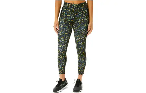 Asics Kate 7/8 Tight Leggings Women's Black Yellow