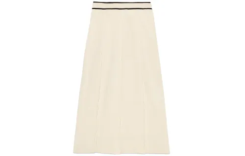 GUCCI Casual Long Skirt Women's Ivory White