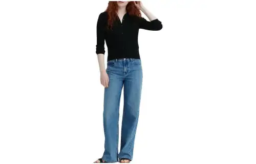 UNIQLO Jeans Women's Lake Blue Moderate Other