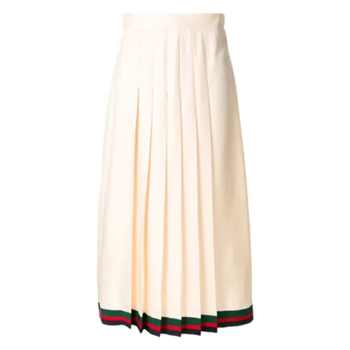 GUCCI Casual Long Skirt Women's Ivory