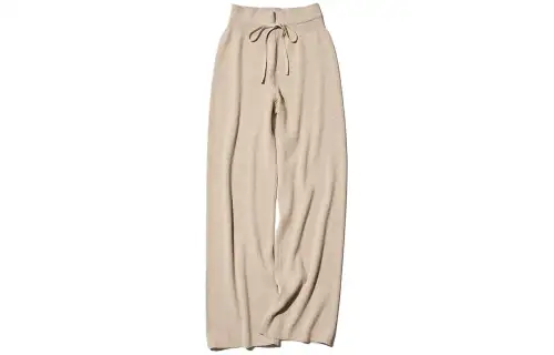 UNIQLO Knitted Sweatpants Women's Beige