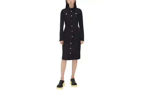 Bottega Veneta Buttoned Midi Skirt