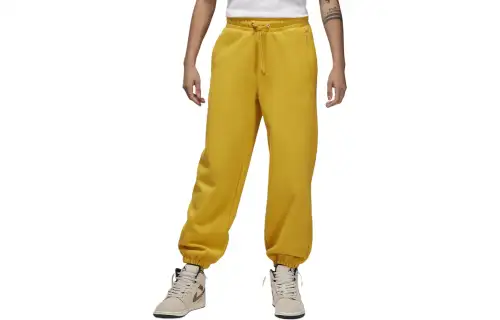 Jordan Flight Fleece Knitted Sweatpants Women's Yellow Ochre