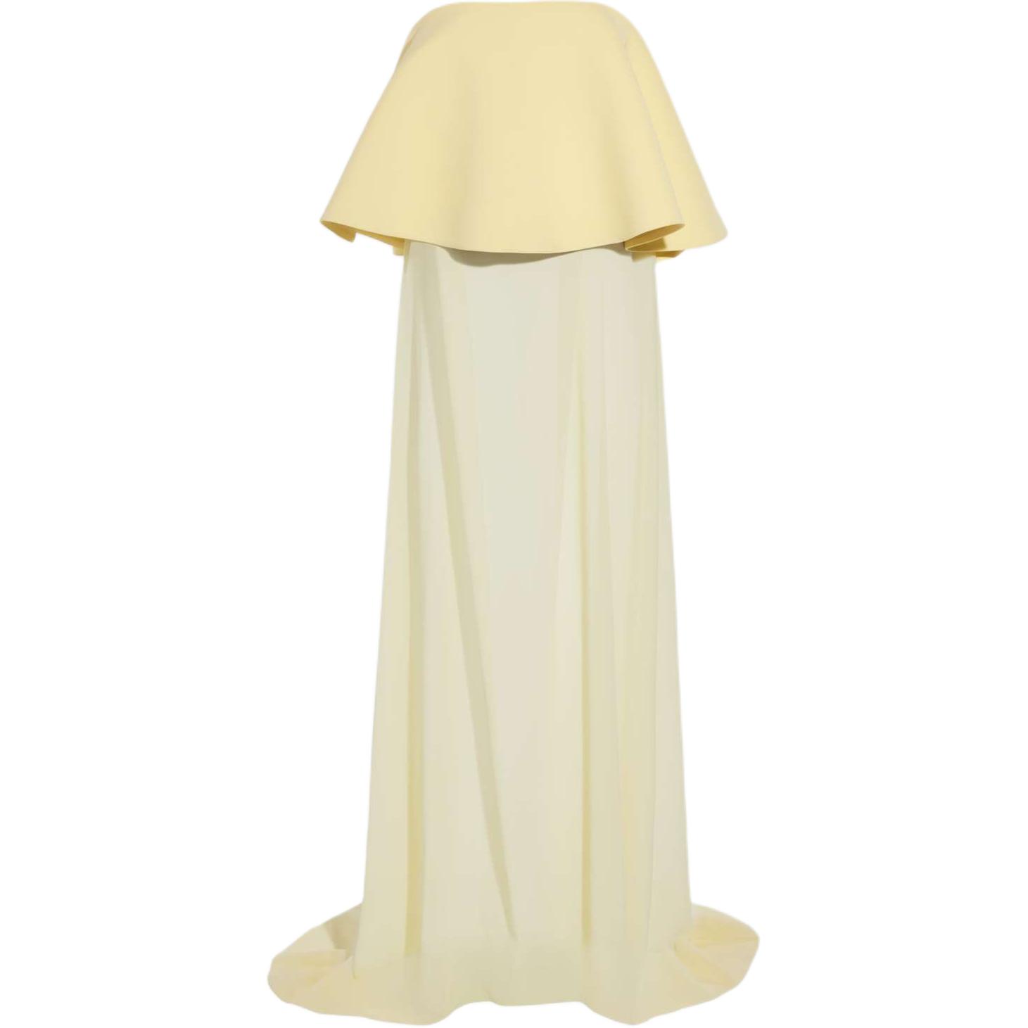 Jacquemus La Robe Vela Flounce Maxi Dress