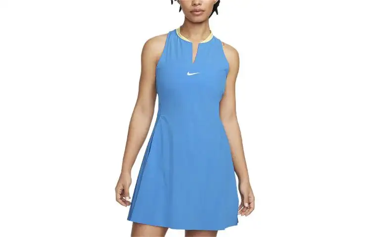 Nike Dri FIT Advantage Sleeveless Dress Women's Light Blue