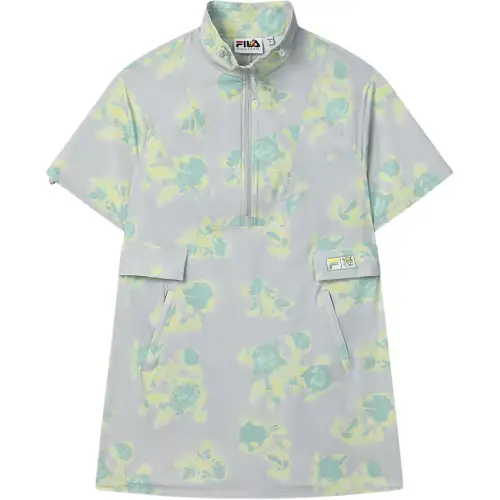 FILA x MAISON KITSUNE ORIGINALE Short Sleeved Dress Women's Rosemary Gray GY