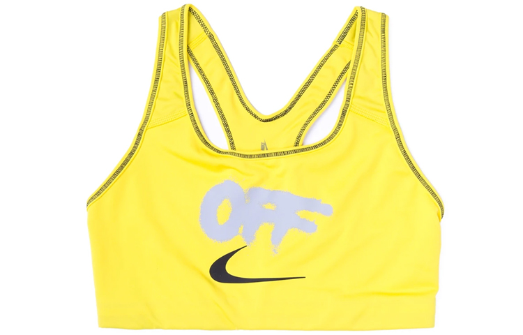 Женский спортивный топ Nike Dri-FIT x OFF-WHITE (желтый)