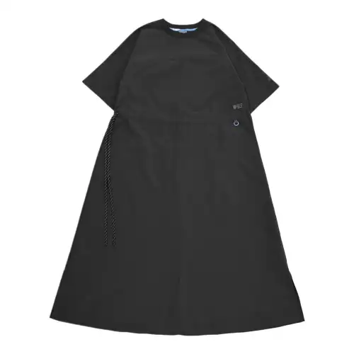 New Balance Half Sleeve Soft Shell Dress Short Sleeved Dress Women's Gray BLK