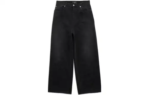 Balenciaga Jeans Women's Black Moderate Straight Fit Pants