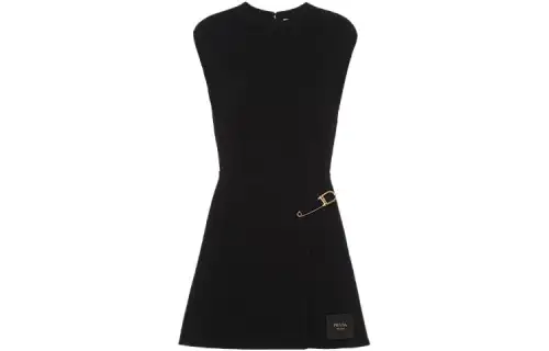Prada safety pin-detail minidress