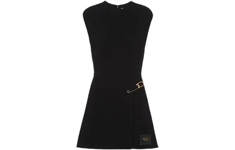 Prada safety pin-detail minidress