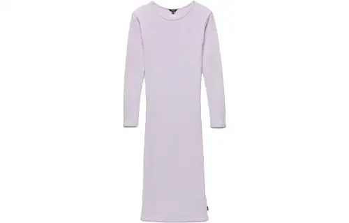 Vans Stormlight Two Moons Midi Dress Long Sleeved Dress Women's Light Purple